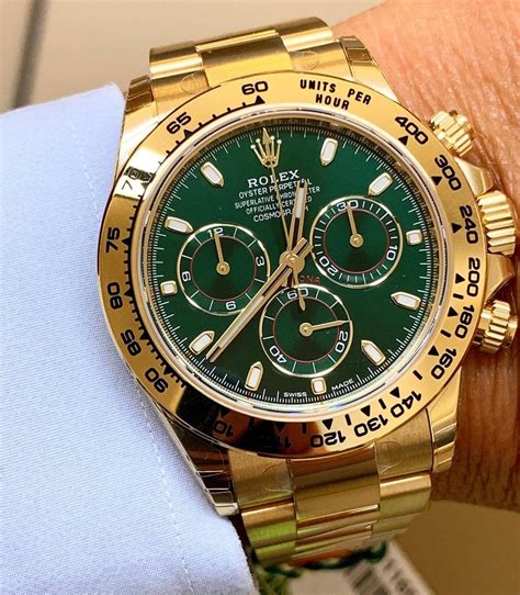 rolex green and yellow stone|Rolex green dial.